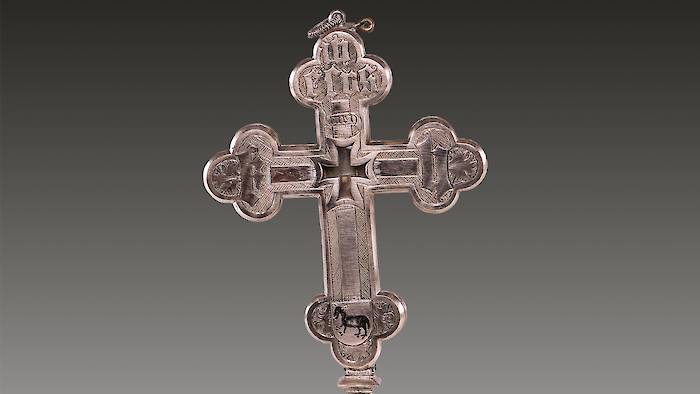 Processional silver cross