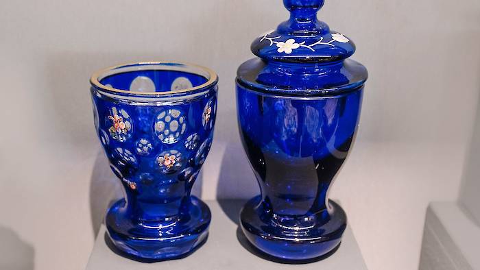 Cobalt and cobalt blue glass