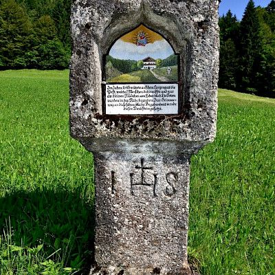 Plague column Lenzengut, Lofer, from the year 1648